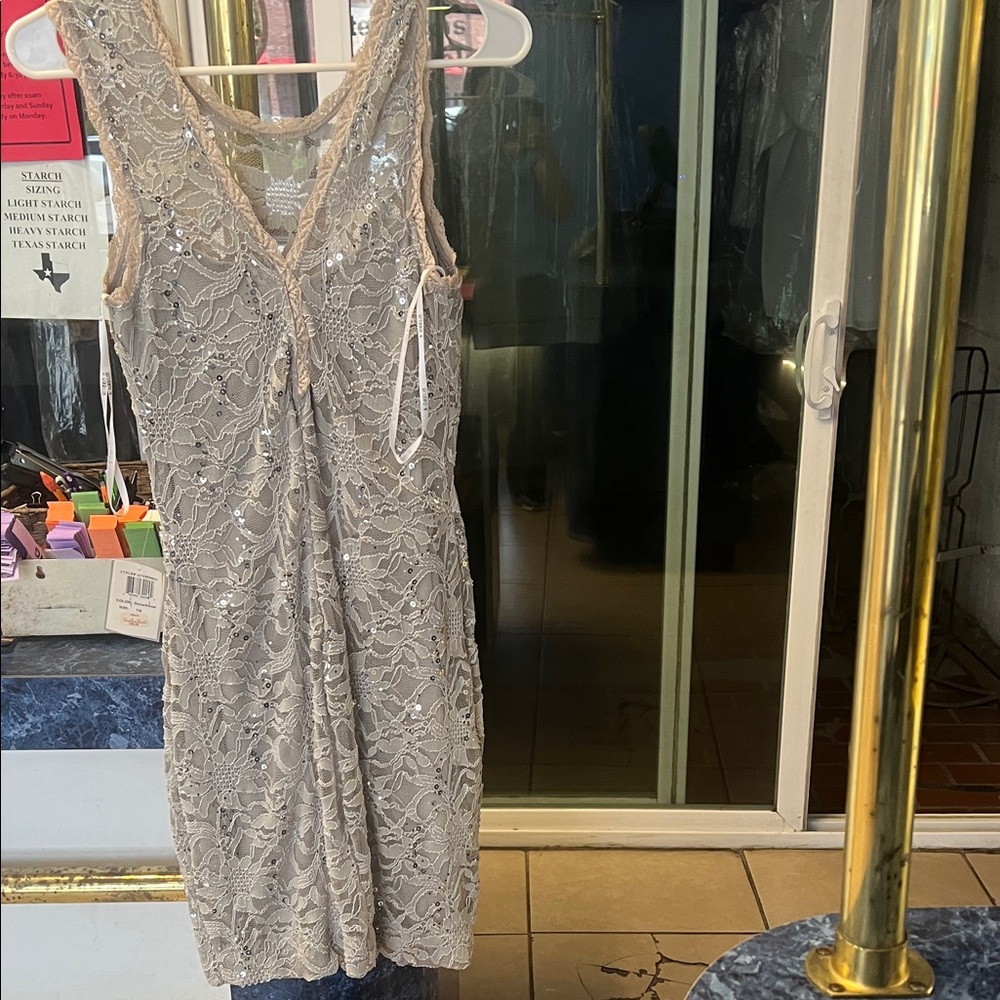 B Darlin Lace Chemise in Cream